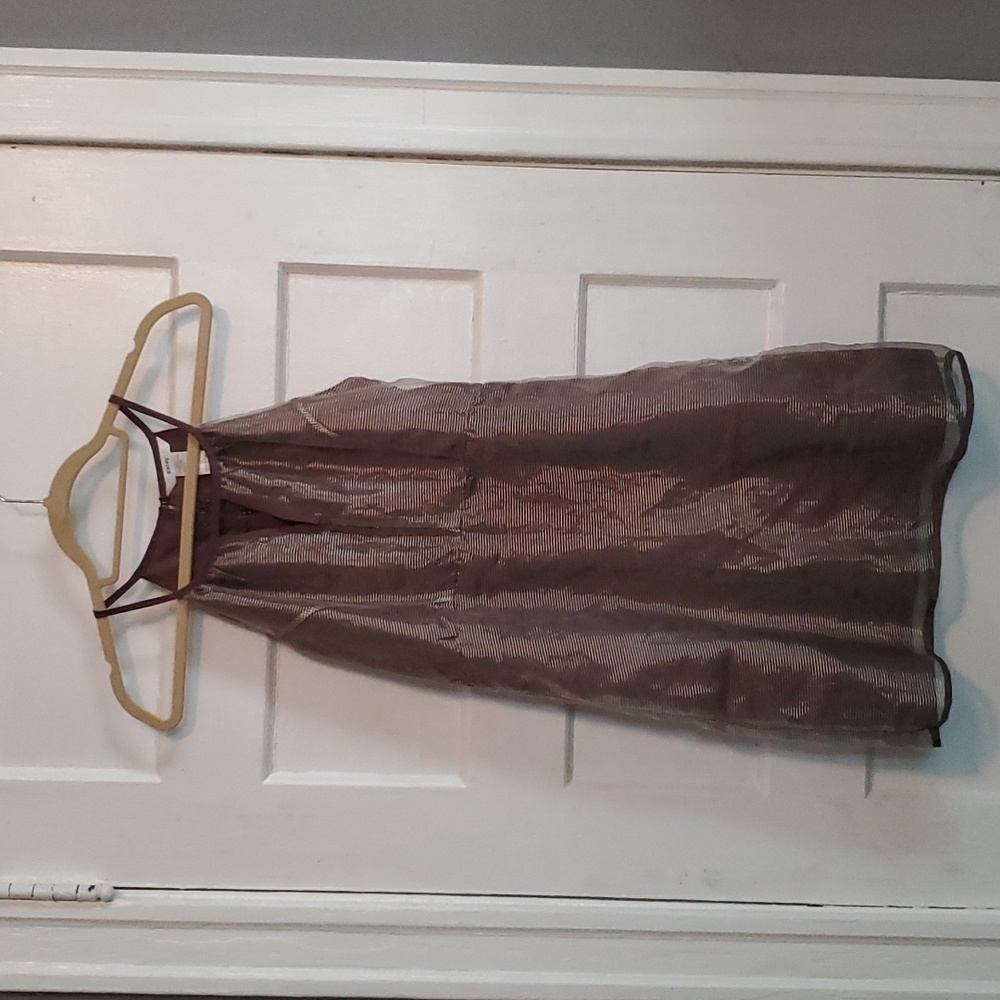 Esley Size S brown and gold mini dress